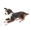 Dorimytrader Pop Realistisches Tier Boxer Hund Plüschtier Große Gefüllte Simulation Hunde Designer Puppe Das Geschenk Kinder 31 Zoll 80 cm DY61895 Anzug