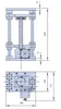 PT-GD403 전기 리프팅 플랫폼, 전동 실험실 잭, 엘리베이터, 광학 슬라이딩 리프트, 100mm TRAVE