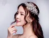 2019 Wedding Dresses Hair Accessories Korea Shining Wedding Bridal Crystal Veil Faux Pearls Crown Headband Hair Accessories for party