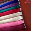 wholesale human hair tape in hair extensions Color indian remy Hair Products pink red blue purple Free Shipping