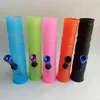 Portable Hookahs Silicone Water Bong Pipe Smoking Dry Herb Unbreakable Herbal Percolator Filter Cigarette Pipes Oil Rigs 6 Colors