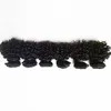 Europese Braziliaanse Maagd Menselijk Hair Extensions Sexy Short Type 6inch 8inch Kinky Curly Indian Hair Double Inslag 50g / pc 300g / lot Op voorraad