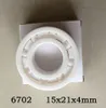 10pcs 6702 full Ceramic ball bearing 15x21x4 mm Zirconia ZrO2 bearings 15*21*4mm