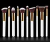 Madeira lidar com cosméticos escova set 10 pcs Pincéis de Maquiagem Conjunto Em Pó Foundation Sombra Delineador Lip Brush Tool Marca Make Up Brushes