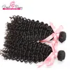 4 pçs / lote Indiano Extensões de Cabelo Humano Natural Dyeable Curly Onda Do Cabelo Humano Tecelagem 7A Greatremy preço de fábrica Drop Shipping Trama Do Cabelo