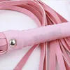 Adult Toys Unisex PU Leather Whip Flogger Adult Handle Sex Toys Tawse Sex Role Play Tool #R571