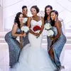 2017 robes de mariée sirène sud-africaines bretelles spaghetti dentelle appliques froncées dos transparent longueur de plancher plus la taille robes de mariée jupe bouffante