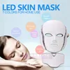 2017韓国のしわの取り外し機械の顔のマスクの光線療法7色LEDフェイスマスクの家の使用CEの承認DHL送料無料