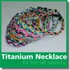 2022 Titanium Sports USA Baseball Tornado Twister Braided 3 Rope Choker Necklaces Fit for team color 16" 18" 20" 22"