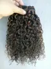 New Star Brésilien Vierge Humaine Bouclés Cheveux Weaves Queen Hair Produits Naturel Noir / Brun Extensions de Cheveux Humains 110g Un Lot Beauté Trame