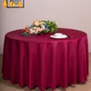 Grátis pela DHL, 10 peças Toalha de mesa da mesa da mesa redonda cetim para banquete casamento festa decoração branco preto por atacado 71 "