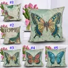 Butterfly Print Bawełna Mieszanka Sofa-Poduszka Pokrywa Cute Papillon Naps Poszewki na Poduszki Kwadratowe Poduszki Tekstylne Pokrywy