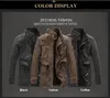 새로운 2016 남자 의류 Pu 가죽 재킷 겨울 코트 오토바이 가죽 재킷은 하나의 도덕성 트렌치 코트를 양성 고품질