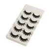 FALSE EYGRASS 5 PAIRS KVINNA Damer Makeup Thick Eye Lashes Nautral Handmade Makeup Beauty Tools