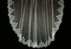 New Hight Qualityr Cheap Best Sale One Layer Chapel White Ivory Lace Applique veil Bridal Head Pieces For Wedding Dresses