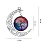 84 Design cabochons Glass Moon necklaces For Women Men Tree of Life Zodiac Sign flower Wolf nebula Space Galaxy Pendant chains Jewelry