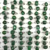 Hurtowe 50pc Pierścienie Malachite Mieszane rozmiar dla kobiet pierścienie kamienia naturalnego do promocji