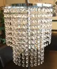 new New large flower and feather tall centerpiece with hangging Crystalfor wholesale