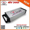 48V Alta Segurança 24Ah bateria de lítio / Rear cremalheira da bateria de 48V 24Ah construído em celular Samsung para Bafang ou Ouro Motor Magia Pie 5