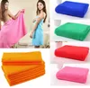 70x140cm High Quality Cleaning Towel Absorbent Microfiber Bath Beach Towel Drying Washcloth Swimwear Shower Portable Bath Travel Big Towels