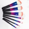 OEM Professional 7 Pcs Coloré Make Up Brushes Set Kit Marque Haute Qualité Pas Cher Cosmétique Fondation Outils De Maquillage