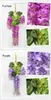 ロマンチックな人工花シミュレーションウィステリアバインウェディングデコレーション長い短いシルク植物ブーケルームオフィスガーデンブライダルA265X