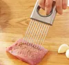 Kitchen gadgets stainless steel onion fork fruit Onion needle Tools