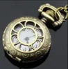 Moda Orden mixta 12 estilo 12 piezas Señoras Hollow Pocket Watch Charm Colgante Collar Unisex Collar Reloj de bolsillo