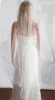Nouvelle mode chaude Simple large bord en Satin 1T sans peigne à la main ivoire blanc genou voile de mariage voiles de mariée