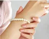 Wholesale Fashion Bracelet Women White Beige Cheap Artificial Faux Pearl Bracelets Fashion Jewelry Bulk Lots LR382 Free Shipping