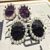 DIY Çiçek rhinestone Güneş kadınlar marka tasarımcısı oval gül çiçek güneş gözlükleri gözlükler shades KıZ açık Yaz Plaj güneş gözlüğü