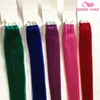 2016 NEW hair Brazilian peruvian Tape human Hair Extensions strong blue tape adhesive 20pcs pink red for fashions women Hair Exten3538913