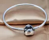 Bangles Jewelry 925 Sterling Silver Bangle with Heart-shaped Clasp and Clear CZ Bracelets Bangles for Women fashion fine jewelry w275f