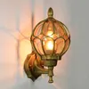 Na zewnątrz wodoodporna lampa ścienna balkon oszczędzanie energii LED ogród światła Europejski retro przejście deszczowe lampy ścienne