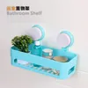 Racks bathroom accessories multifunctional plastic bathroom storage shelf double suction up wall shelf organizadores estante shelves fre