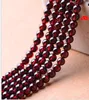 3A 4A 5A 6A Garnet Beads Rodada Pure Natural Cristal Semi-acabados Frisado Pulseiras DIY acessórios de jóias