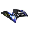 Full Fairings For Kawasaki ZX6R 636 2003 2004 ZX 6R 03 04 Black Blue ABS Injection Plastic Motorbike Cowlings Body Frames Covers Panels Kits
