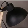 Lampe de table en bois nordique simple pliant personnalité créative lecture chambre salon chevet travail étude blanc noir9655906