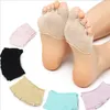 Yoga Socks Cotton Five Toe Socks Women Sports Fitness Sock Gym Dance Hosiery Summer Fish Mouth Socks Fashion Half Invisible Anklet B2697