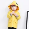 Nuovi cappotti per bambini Autunno Inverno Ragazze Giacca a vento Bambini Cartone animato Anatra gialla Giacca con cappuccio Ragazzi Cappotto Capispalla manica lunga Abbigliamento per bambini