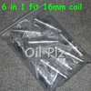 Ferramentas manuais Universal 6 em 1 Domless Titanium Nails 10mm 14mm 18mm Junta para masculino e feminino Gr2 Fit 16mm Coils
