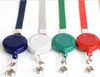 Colorful Ribbon Lanyard Retractable Badge Holder Neck Strap Keychain ID Card Mobile Phone Holder Worker Teacher Gift