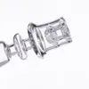 Plus récent en gros Double Stack Stacker diamant nœud Quartz Enail Domeless avec 10/14 / 19mm Frosted Homme Femme Joint.For bobine de chauffage de 20 mm.