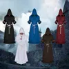 Moda Yeni Unisex Rönesans Hıristiyan Priest Cosplay Cosplay Medieval Monk Büyücü Pastor Robe Cadılar Bayramı Cosplay Costume280Z