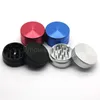 Aluminum Alloy Herbal Grinder 2 Layers Herb Smoking Grinders Metal 40/50/55/63mm Tobacco Crushers Free Ship