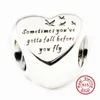 2016 сердце свободы 100% стерлингового серебра 925 бусины Fit Pandora подвески браслет аутентичные DIY ювелирные изделия