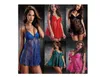 Hot Sale Ny semesterförsäljning Hot Satin Sexig Underkläder Lady's Diaphanous Pajama Lace Skirt Sleepwear Size M L XL 2XL 3XL