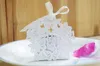 100pcs creux Boolfly Candy Box Fête De Mariage Favoris Cadeau Chocolate Cadeau Blanc Boîtes Cadeaux Uniques et beaux Design Nouveau