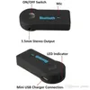 Uniwersalny Zestaw samochodowy Bluetooth 3.5mm Bezprzewodowy A2DP Bezprzewodowy Aux Audio Muzyka Adapter Zestaw głośnomówiący z mikrofonem do telefonu MP3 Skrzynka detaliczna