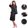 nouvelle arrivée dames femmes solide rayonne soie courte robe pyjama lingerie chemise de nuit kimono robe pyjama femme sexy femmes robe 7 c241y